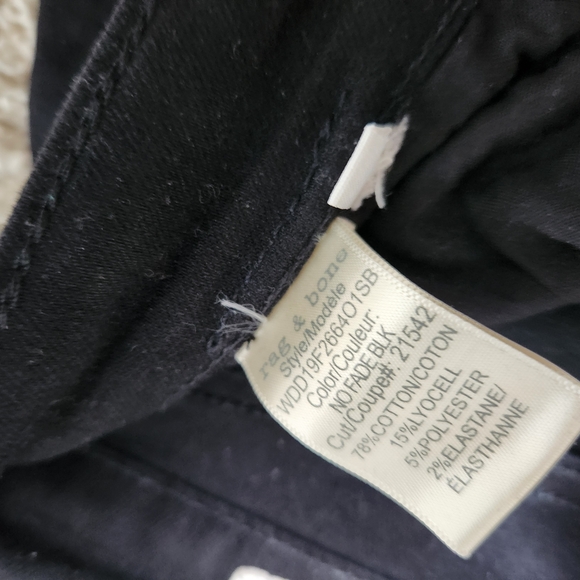 Rag and Bone Black Skinny Jeans - Picture 6 of 6